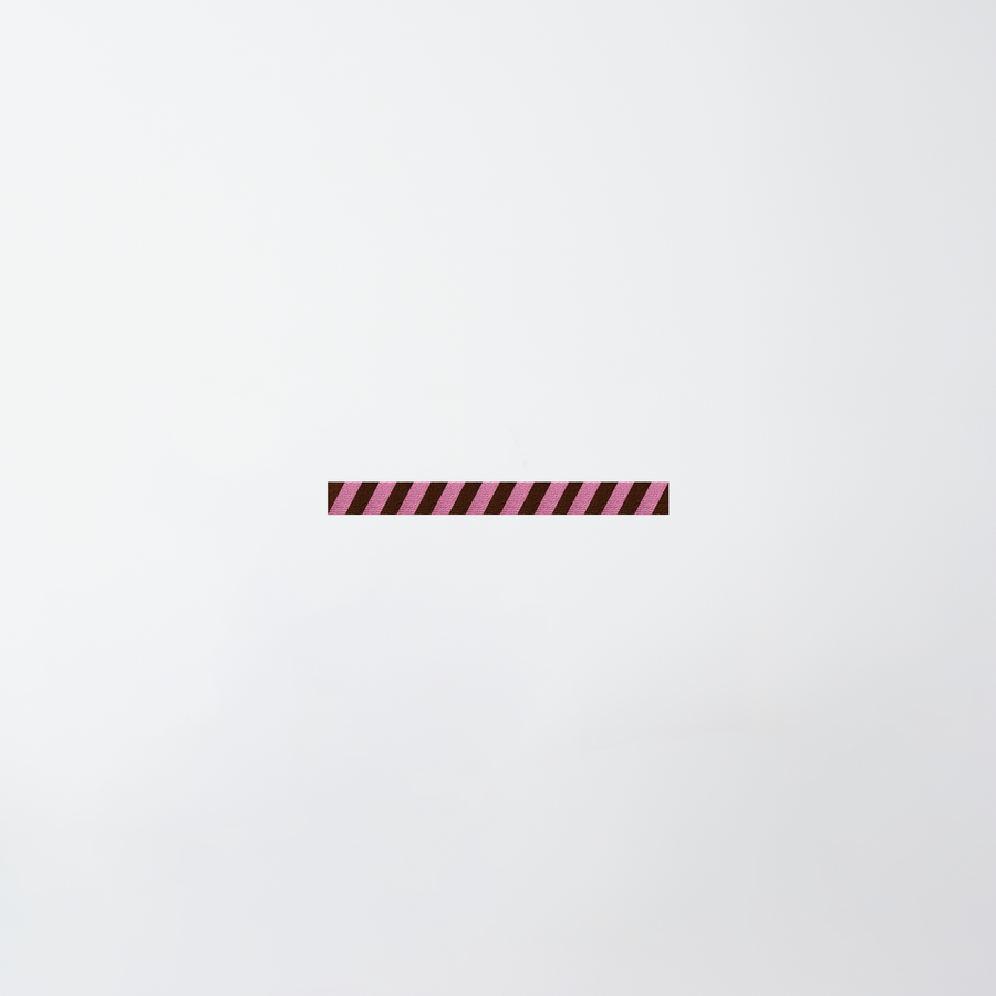 Dunkelbraun | Pastellrosa / 105 cm